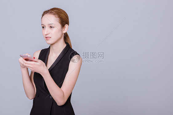 干练职业女性用手机图片