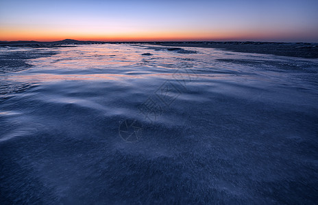 冰封海面背景图片