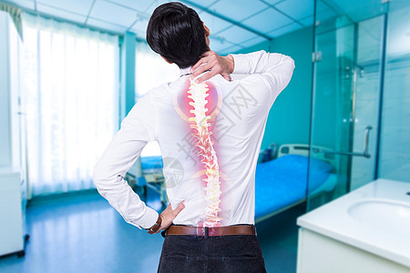 脊椎背痛生病腰酸背痛设计图片