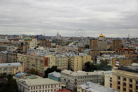 俄罗斯首都莫斯科城区背景