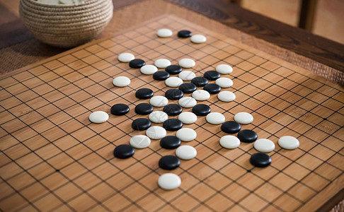 黑白围棋棋盘背景