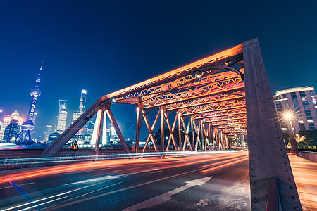 上海外滩俯视上海外滩夜景背景