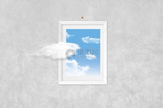 超现实蓝天白云图片