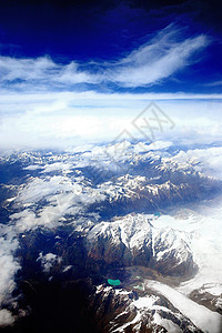 雪山湖泊青藏高原雪山冰川航拍背景