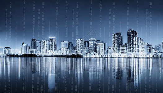 科技大数据城市高楼高清图片素材
