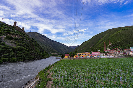 四川自驾路上风景高清图片素材