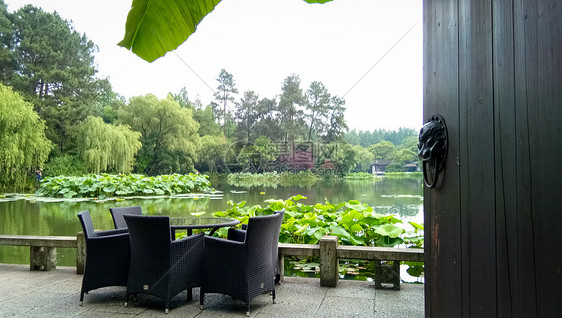 江南园林庭院图片