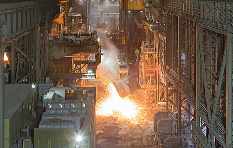 工业纪实钢铁厂炼钢铁高清图片