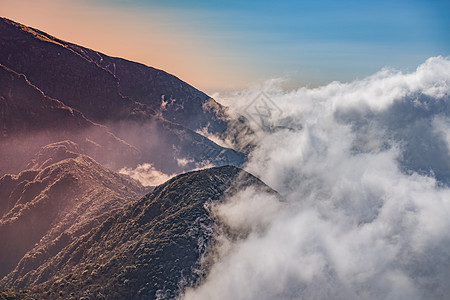 巴蜀山水云海背景