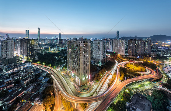 深圳雅园立交夜景图片