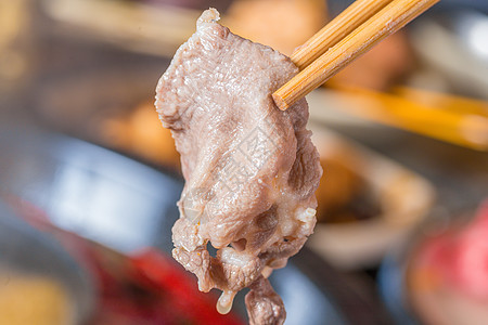 火锅涮羊肉卷图片