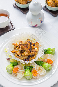 虾籽香炒菌菇图片
