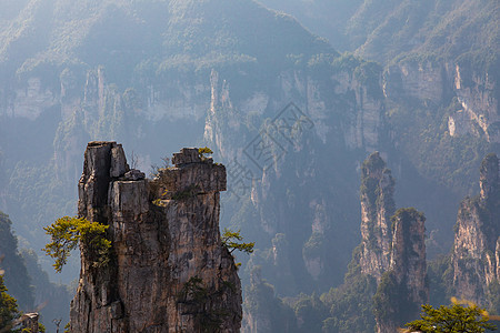 张家界山峰背景图片