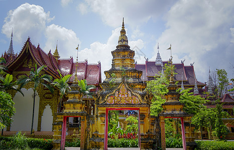 寺庙祈福西双版纳背景