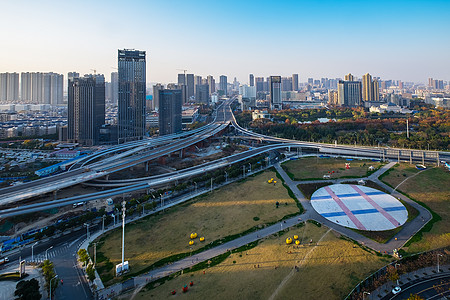 城市建设武汉城市风光背景