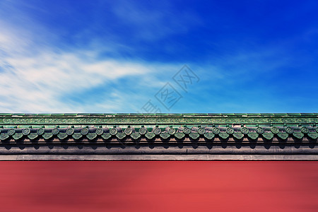 寺庙红墙古建筑的墙背景