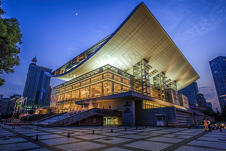 上海文化广场上海大剧院背景