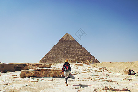 埃及建筑埃及金字塔背景