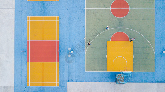 香港彩虹村体育运动场俯拍图片