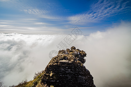 多彩天空梵净山云海背景