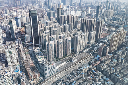 武汉城市建筑楼群图片