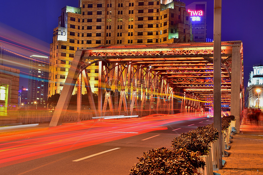 上海外白渡桥夜景图片