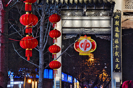 春节新年灯笼背景图片