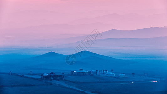 内蒙古坝上背景图片