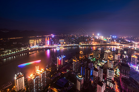 重庆嘉陵江夜景背景图片