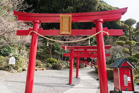 日本别府稻荷神社背景图片