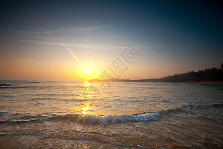 海边的夕阳图片