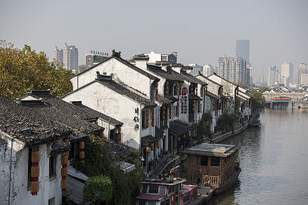 无锡建筑清明桥景区背景