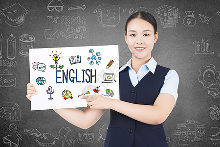 英语课老师图片