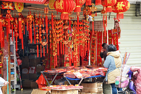 春节对联灯笼福图片