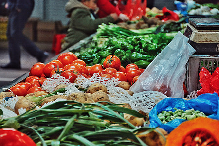农贸批发市场过年蔬菜水果采购背景