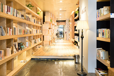 安静的书店环境背景图片