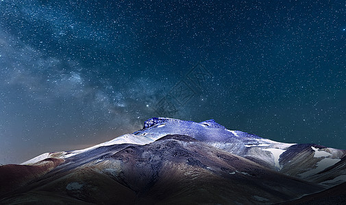 山峰星空背景背景图片