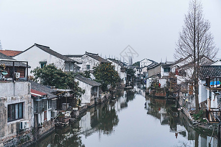 朱家角古镇背景图片