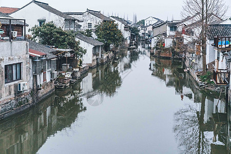 朱家角古镇背景图片