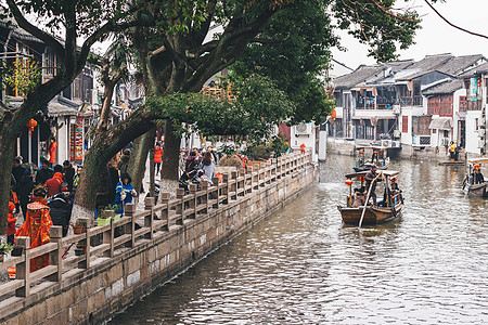 朱家角古镇背景