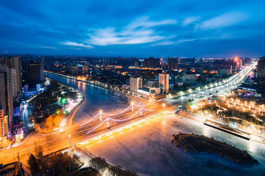 城市夜景图片