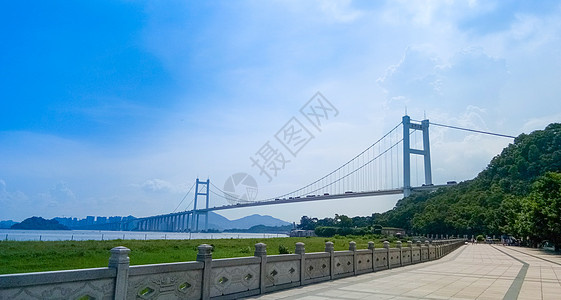 远眺虎门大桥背景图片