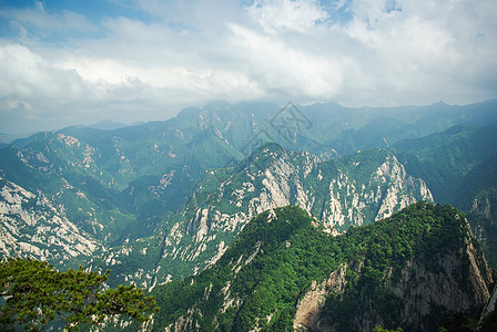 意境山峰华山风光背景