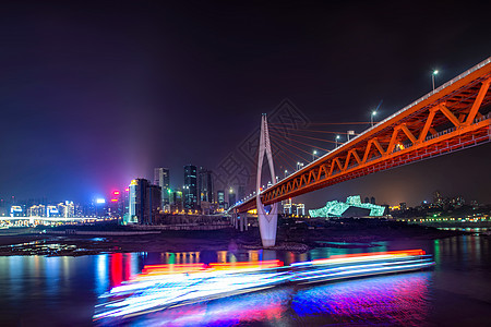 重庆东水门大桥夜景图片