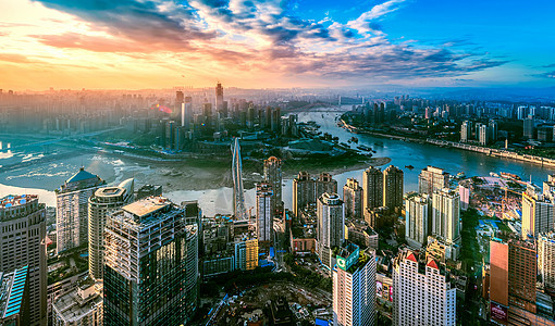 重庆城市风光蓝天高清图片素材