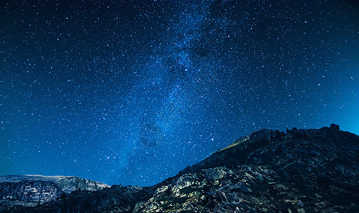 山峰星空背景背景图片