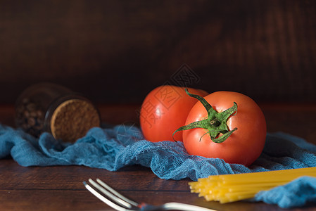 番茄意大利食材面组合图片