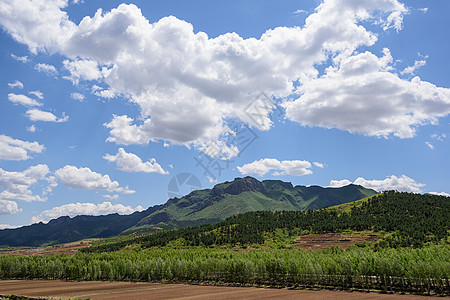 辽宁朝阳夏季的辽西北背景