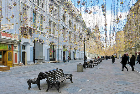 冬季莫斯科街景图片