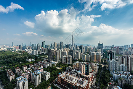 深圳城市中心区高清图片